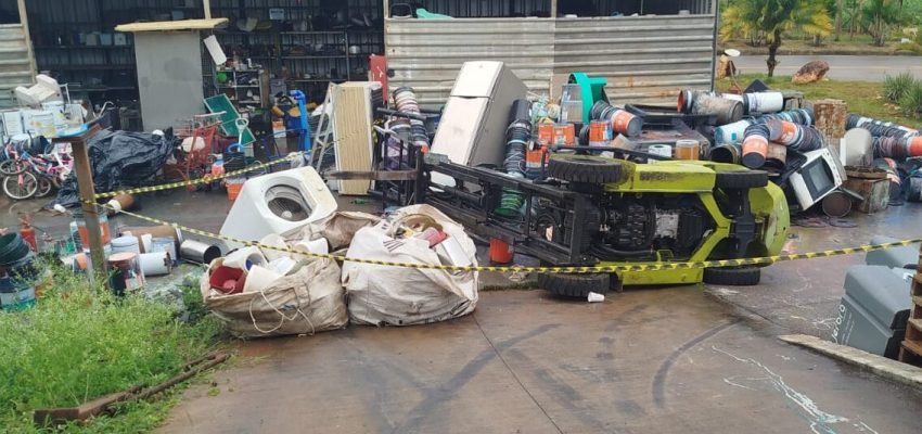 Em Lagoa Santa, jovem de 21 anos morre esmagado por empilhadeira na sede da Ascamare